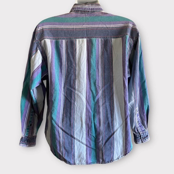 Vintage Red Rover Mens Chambray Button Down Shirt - Picture 2 of 3